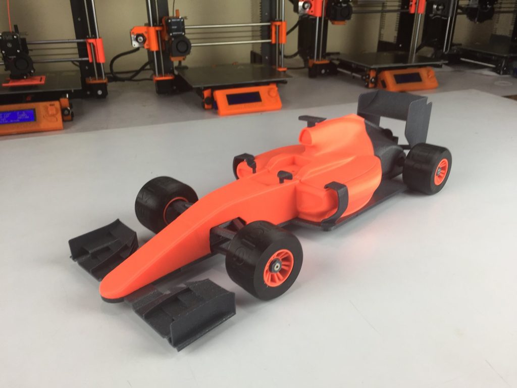 Gia công in 3D màu xe đua công thức 1